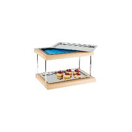 Artikelbild für APS Kühltablett Buffet-Vitrine »Doppeldecker«, Höhe: 360 mm, Länge: 600 mm