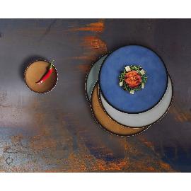 Artikelbild für SELTMANN »Buffet Gourmet« Schale eckig, Höhe: 34 mm, royalblau