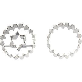 Artikelbild für Duo-Ausstecher 2in1, 2-tlg., Edelstahl »Kreis und Stern«