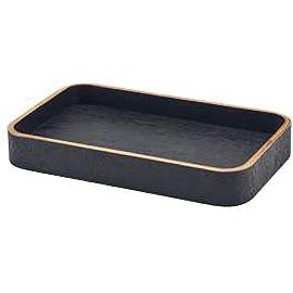Artikelbild für GENWARE Serviertablett Holz, schwarz, eckig, Länge: 230 mm, Breite: 138 mm