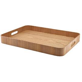 Artikelbild für GENWARE Serviertablett Holz, braun, Höhe: 60 mm, Länge: 550 mm, Breite: 440 mm