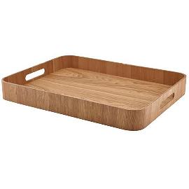 Artikelbild für GENWARE Serviertablett Holz, braun, Höhe: 60 mm, Länge: 500 mm, Breite: 380 mm