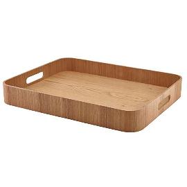 Artikelbild für GENWARE Serviertablett Holz, braun, Höhe: 60 mm, Länge: 455 mm, Breite: 460 mm