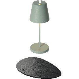 Artikelbild für SOMPEX »Portofino« Tischleuchte, inkl. Metallplatzset, Höhe: 205 mm, olivgrün
