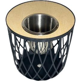 Artikelbild für COOTAB Cooler-Table mit Kühler, Edelstahl, Multiplex-Holzplatte, Tischkorpus