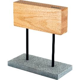 Artikelbild für STYLE DE VIE Messerblock Eiche/Naturstein, magnetisch, Höhe: 270 mm