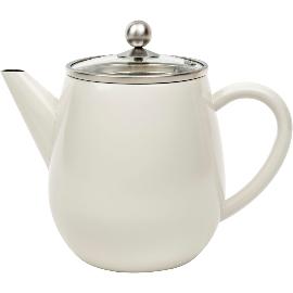 Artikelbild für BREDEMEIJER »Eva« Teekanne, Inhalt: 1,10 Liter, Höhe: 195 mm, weiß