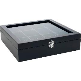 Artikelbild für BREDEMEIJER  Teebox 12 Fächer, Sichtfenster, Bambus, Höhe: 78 mm, Länge: 285 mm