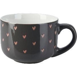 Artikelbild für Kaffeebecher Herzen, sortiert, Inhalt: 0,45 Liter, Höhe: 85 mm, Länge: 150 mm