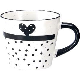 Artikelbild für Kaffeebecher Herzen, Keramik, sortiert, Inhalt: 0,33 Liter, Höhe: 90 mm,