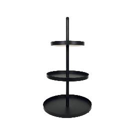 Artikelbild für Etagere 3-tlg, schwarz Metall