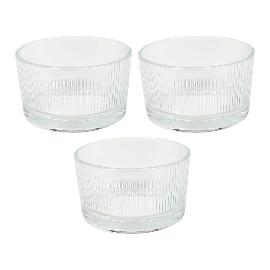 Artikelbild für Schale 3-tlg. gerillt Glas