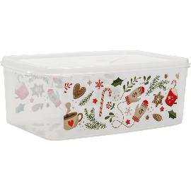 Artikelbild für Keksdose Kunststoff, Inhalt: 5,00 Liter, eckig, Winterwonderland