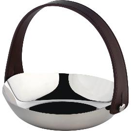 Artikelbild für BROGGI »Essenza« Brotkorb mit Ledergriff, ø: 200 mm