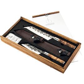 Artikelbild für FORGED Bunkamesser VG10, 4-tlg. im Lederetui, Höhe: 40 mm, Länge: 398 mm