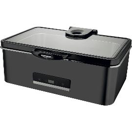 Artikelbild für SUNNEX Chafing-Dish GN1/1, Edelstahl, mit Glasdeckel, schwarz, trocken