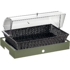 Artikelbild für PINTINOX »Caleido« Brotkorb mit Haube, dunkel, Höhe: 320 mm, salvia