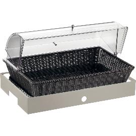 Artikelbild für PINTINOX »Caleido« Brotkorb mit Haube, dunkel, Höhe: 320 mm, burro