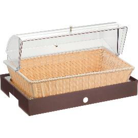 Artikelbild für PINTINOX »Caleido« Brotkorb mit Haube, hell, Höhe: 320 mm, caffè