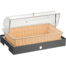 Artikelbild für PINTINOX »Caleido« Brotkorb mit Haube, hell, Höhe: 320 mm, carbone