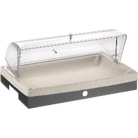 Artikelbild für PINTINOX »Caleido« Brotkorb mit Haube, Stoff, Höhe: 260 mm, carbone