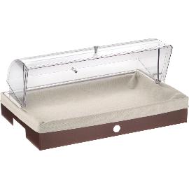 Artikelbild für PINTINOX »Caleido« Brotkorb mit Haube, Stoff, Höhe: 260 mm, caffè