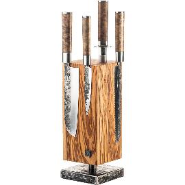Artikelbild für STYLE DE VIE Messerblock drehbar, magnetisch, Olivenholz