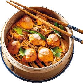 Artikelbild für Bambusdämpfer 15 cm, Höhe: 75 mm, ø: 150 mm