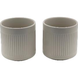 Artikelbild für BREDEMEIJER »Skagen« Teebecher Porzellan, 2-tlg., Inhalt: 0,30 Liter, grau