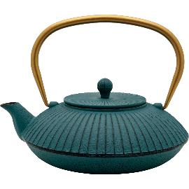 Artikelbild für BREDEMEIJER »Linhai« Teekanne Gusseisen, Inhalt: 1,10 Liter, petrol