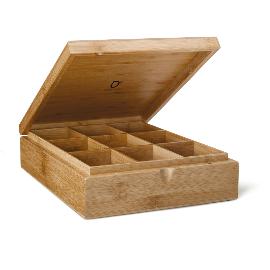 Artikelbild für BREDEMEIJER Teebox Bambus, 9 Fächer, natur