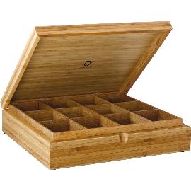 Artikelbild für BREDEMEIJER Teebox Bambus, 12 Fächer, natur