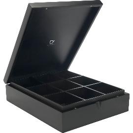 Artikelbild für BREDEMEIJER Teebox Bambus, 9 Fächer, schwarz