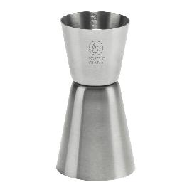 Artikelbild für LEOPOLD VIENNA »Jigger« Barmaß 3+5 cl Edelstahl, Höhe: 90 mm, ø: 45 mm, glatt