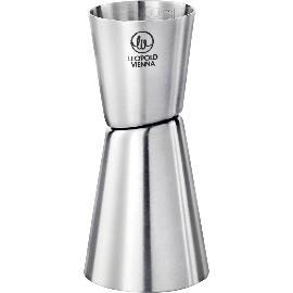 Artikelbild für LEOPOLD VIENNA »Jigger« Barmaß 3+5 cl Edelstahl, Höhe: 90 mm, ø: 43 mm, gedreht