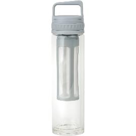 Artikelbild für LEOPOLD VIENNA Teeflasche Glas, mit Einsatz, Inhalt: 0,40 Liter, grau