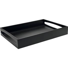 Artikelbild für LEOPOLD VIENNA Serviertablett Kunststoff, Länge: 400 mm, Breite: 300 mm, schwarz