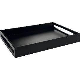 Artikelbild für LEOPOLD VIENNA Serviertablett Kunststoff, Länge: 475 mm, Breite: 350 mm, schwarz
