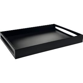 Artikelbild für LEOPOLD VIENNA Serviertablett Kunststoff, Länge: 550 mm, Breite: 400 mm, schwarz