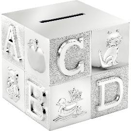 Artikelbild für ZILVERSTAD »Würfel ABC« Spardose