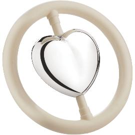 Artikelbild für ZILVERSTAD »Herz im Ring« Rassel B90 (schwer versilbert)