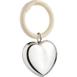 Artikelbild für ZILVERSTAD »Herz am Ring« Rassel (B90 schwer versilbert)