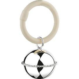 Artikelbild für ZILVERSTAD »Ball Perlrand am Ring« Rassel (B90 schwer versilbert)