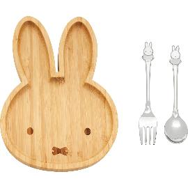 Artikelbild für ZILVERSTAD »Miffy« Teller Bambus, mit Besteck, 2-tlg.