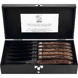 Artikelbild für LAGUIOLE »Luxury Line« Steakmesser-Set 6-tlg., Wengeholz