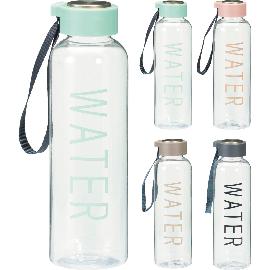 Artikelbild für Trinkflasche Water, sortiert, Inhalt: 0,50 Liter, Höhe: 210 mm, ø: 65 mm