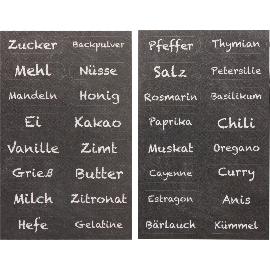 Artikelbild für Etiketten 32-tlg., Gewürze sortiert