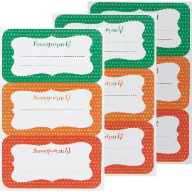 Artikelbild für Etiketten 9-tlg., Hausgemacht sortiert