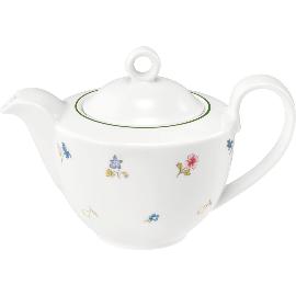 Artikelbild für SELTMANN »Community« Teekanne, Inhalt: 0,55 Liter, grün, Streublumen, Linie