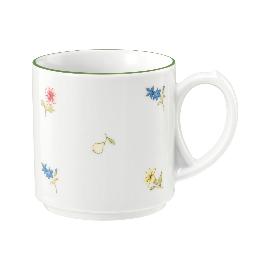 Artikelbild für SELTMANN »Community« Becher mit Henkel, grün, Streublumen, Linie